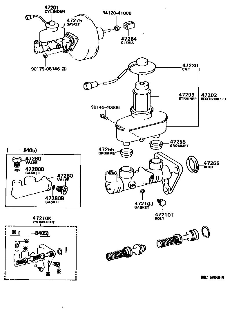 4702 — BRAKE MASTER CYLINDER