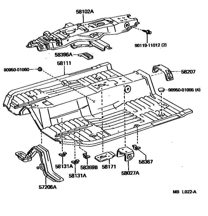 5801 — FLOOR PAN & LOWER BACK PANEL