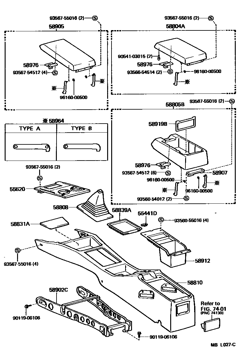 5806 — CONSOLE BOX & BRACKET