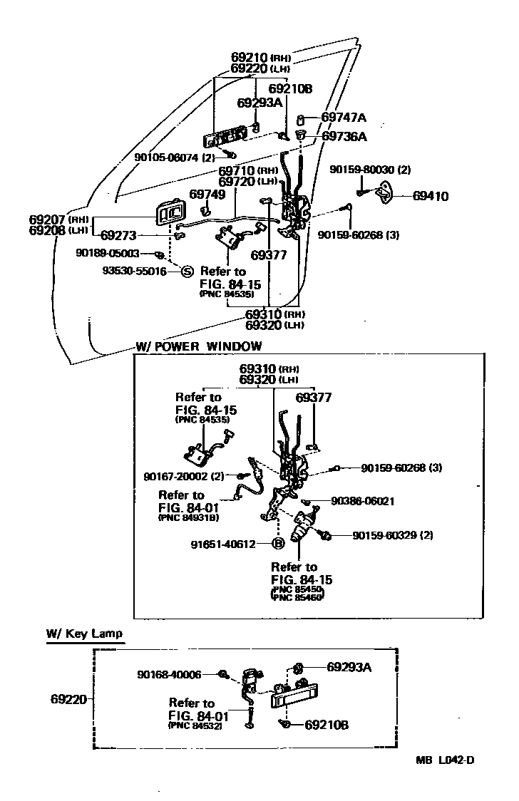 6703 — FRONT DOOR LOCK & HANDLE