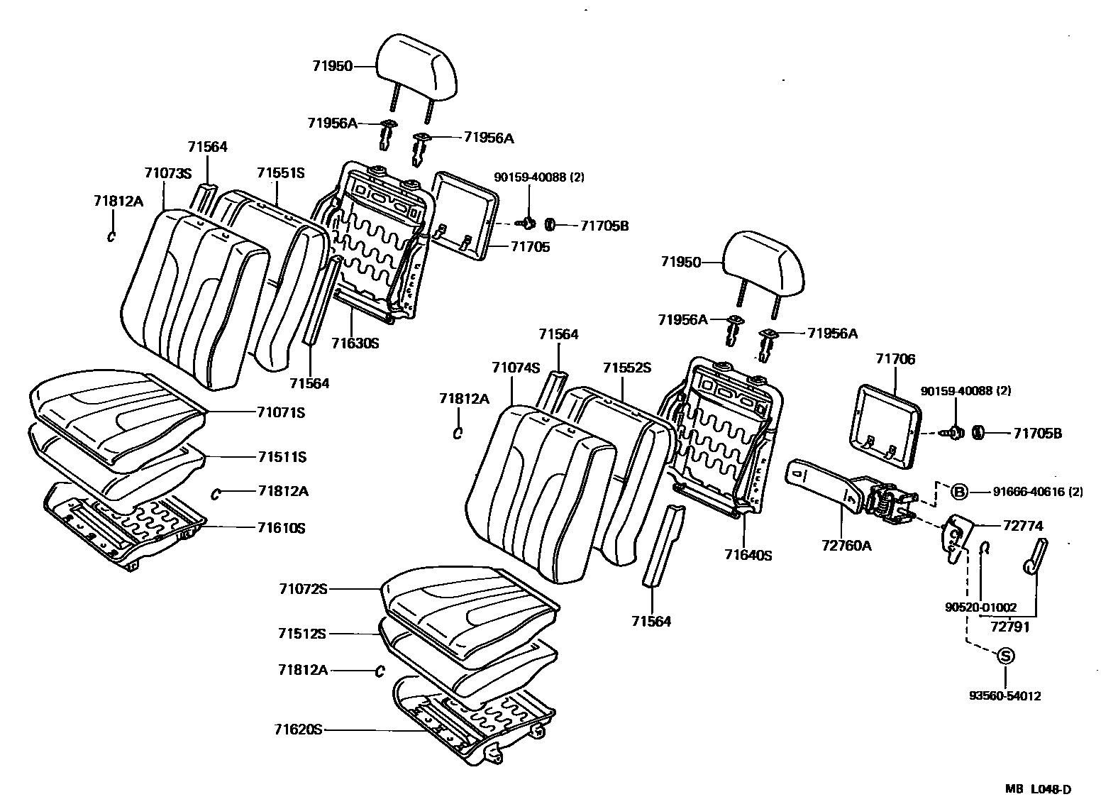 7101 — FRONT SEAT & SEAT TRACK