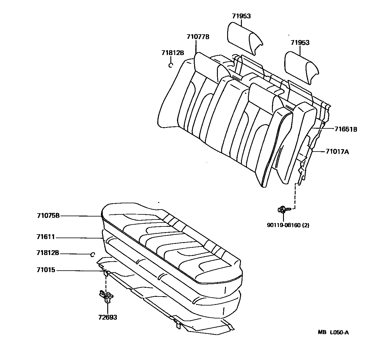 7102 — REAR SEAT & SEAT TRACK