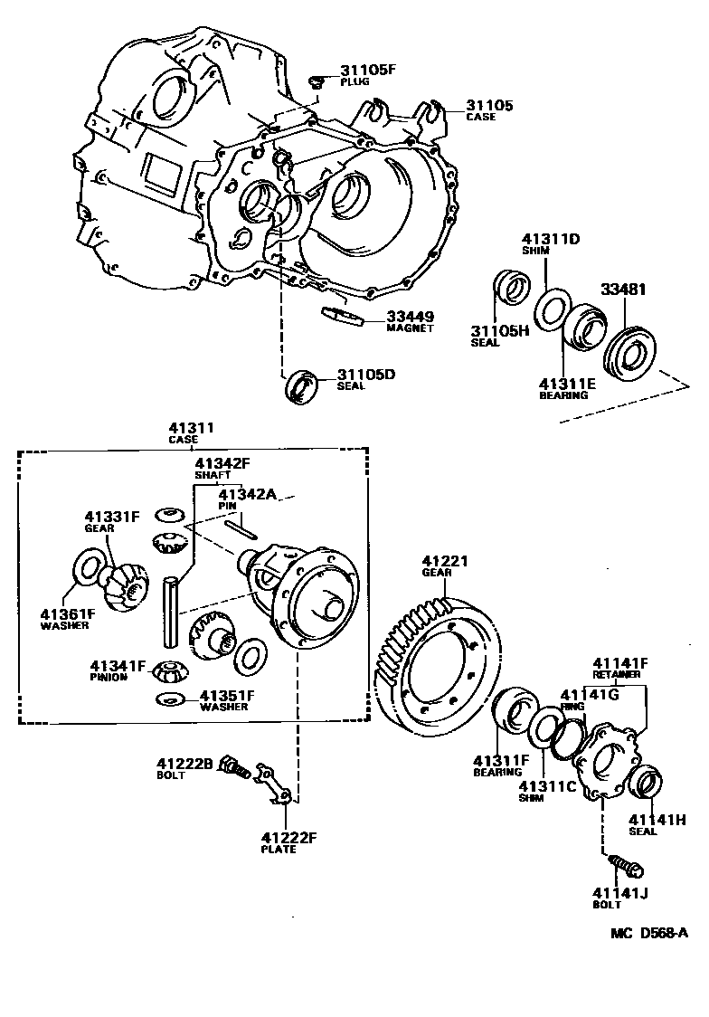 4301 — FRONT AXLE HOUSING & DIFFERENTIAL