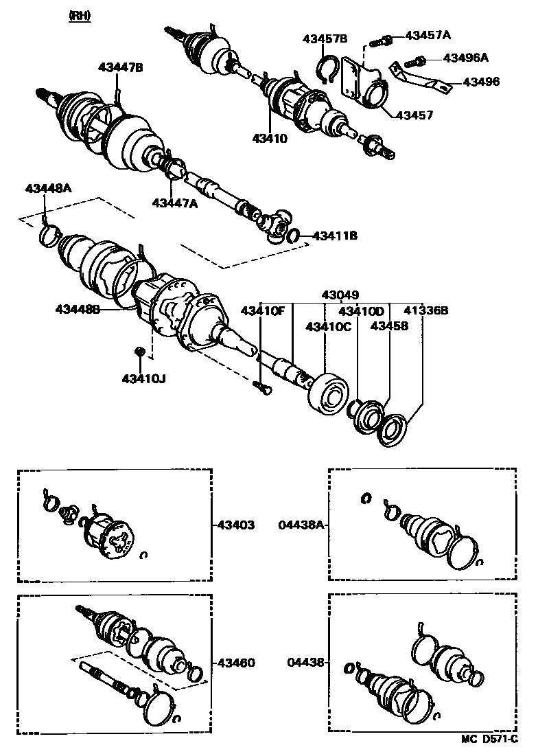 4302 — FRONT DRIVE SHAFT