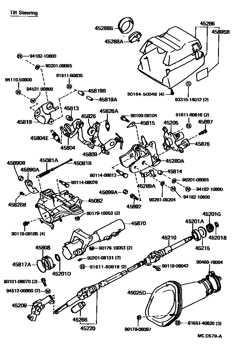 4501 — STEERING COLUMN & SHAFT