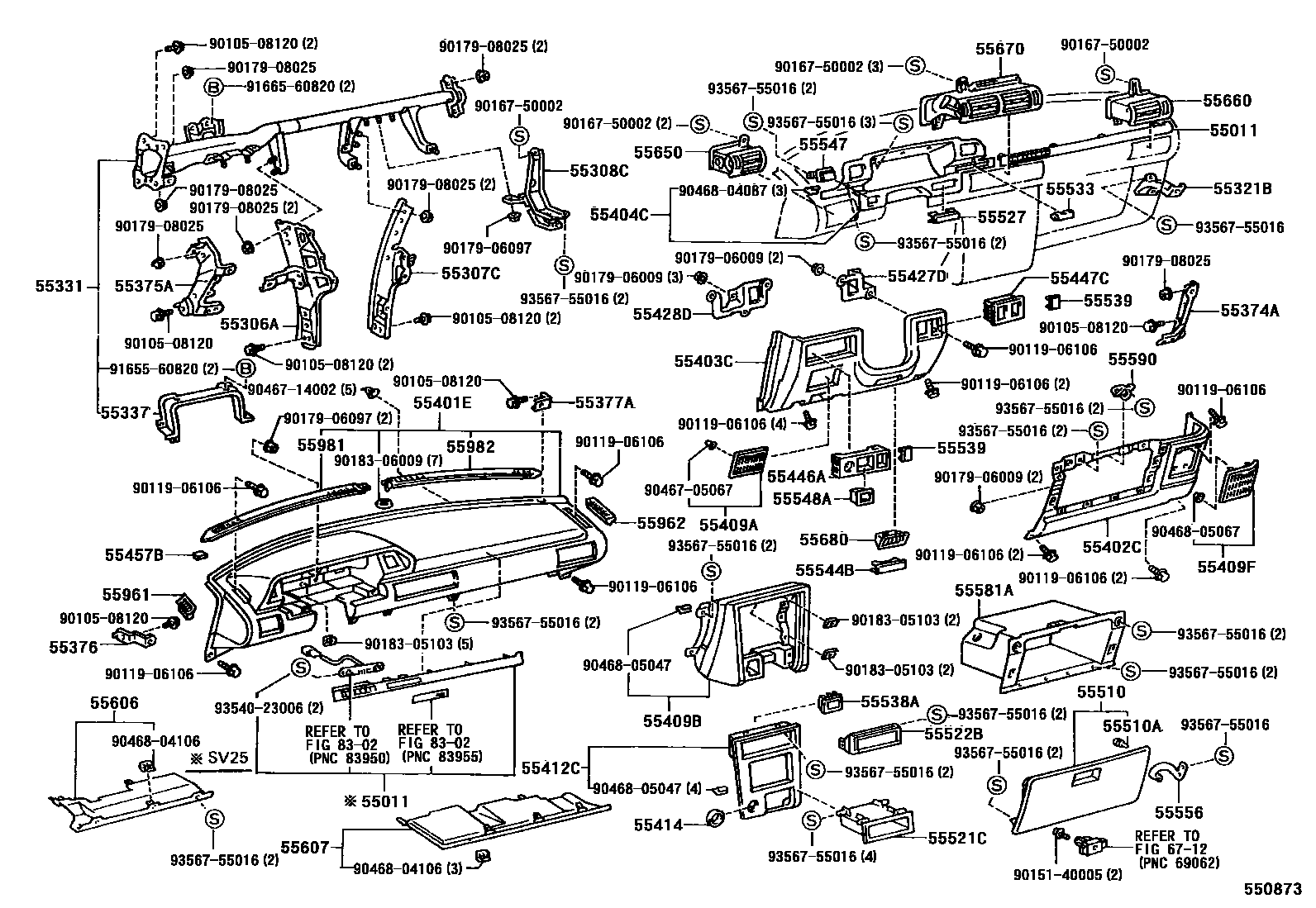 5501 — INSTRUMENT PANEL & GLOVE COMPARTMENT