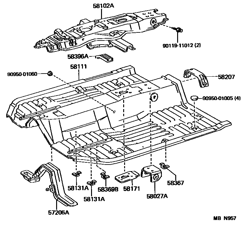 5801 — FLOOR PAN & LOWER BACK PANEL