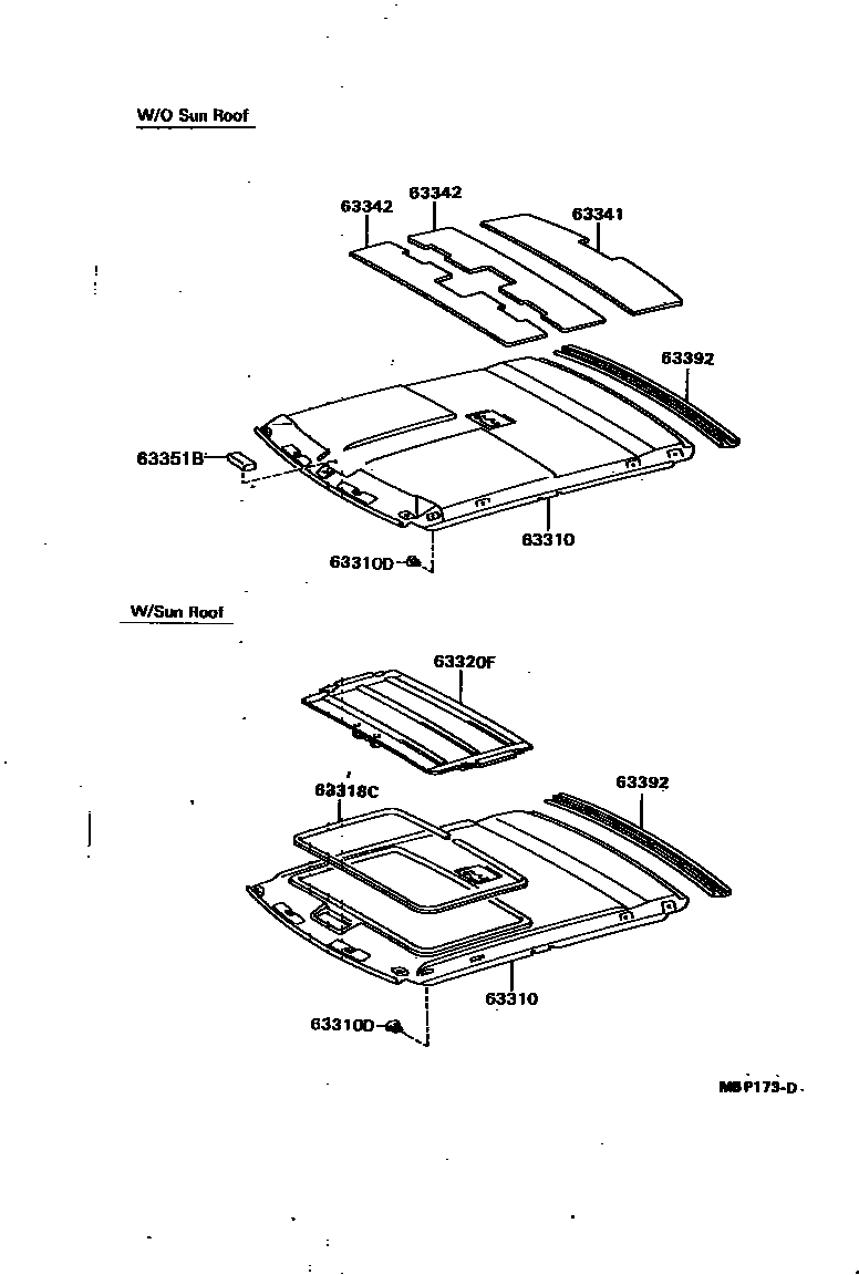 6402 — ROOF HEADLINING & SILENCER PAD