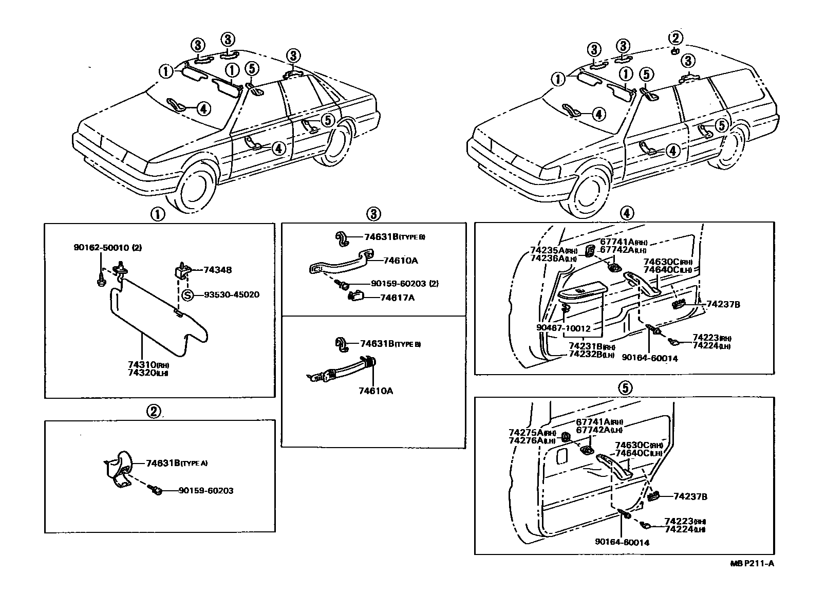 7401 — ARMREST & VISOR