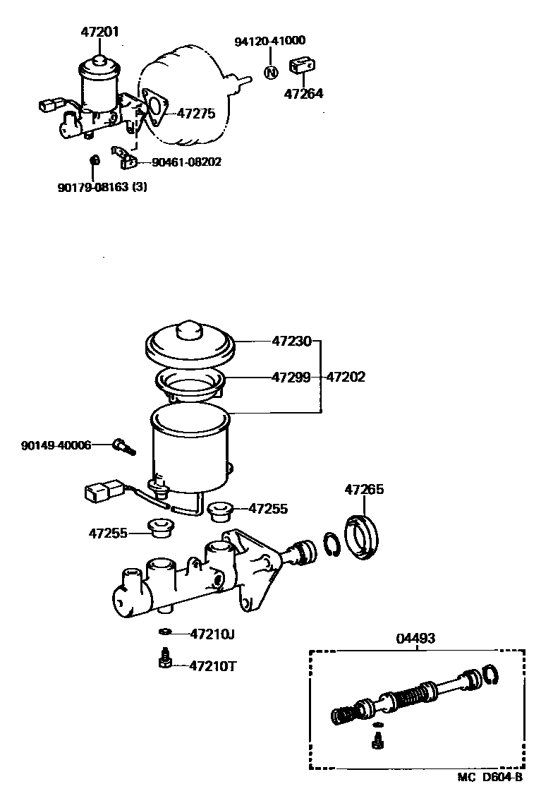 4702 — BRAKE MASTER CYLINDER