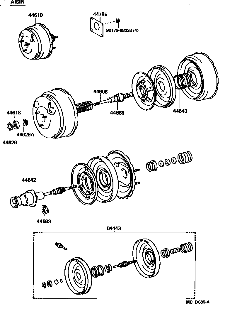 4703 — BRAKE BOOSTER & VACUUM TUBE