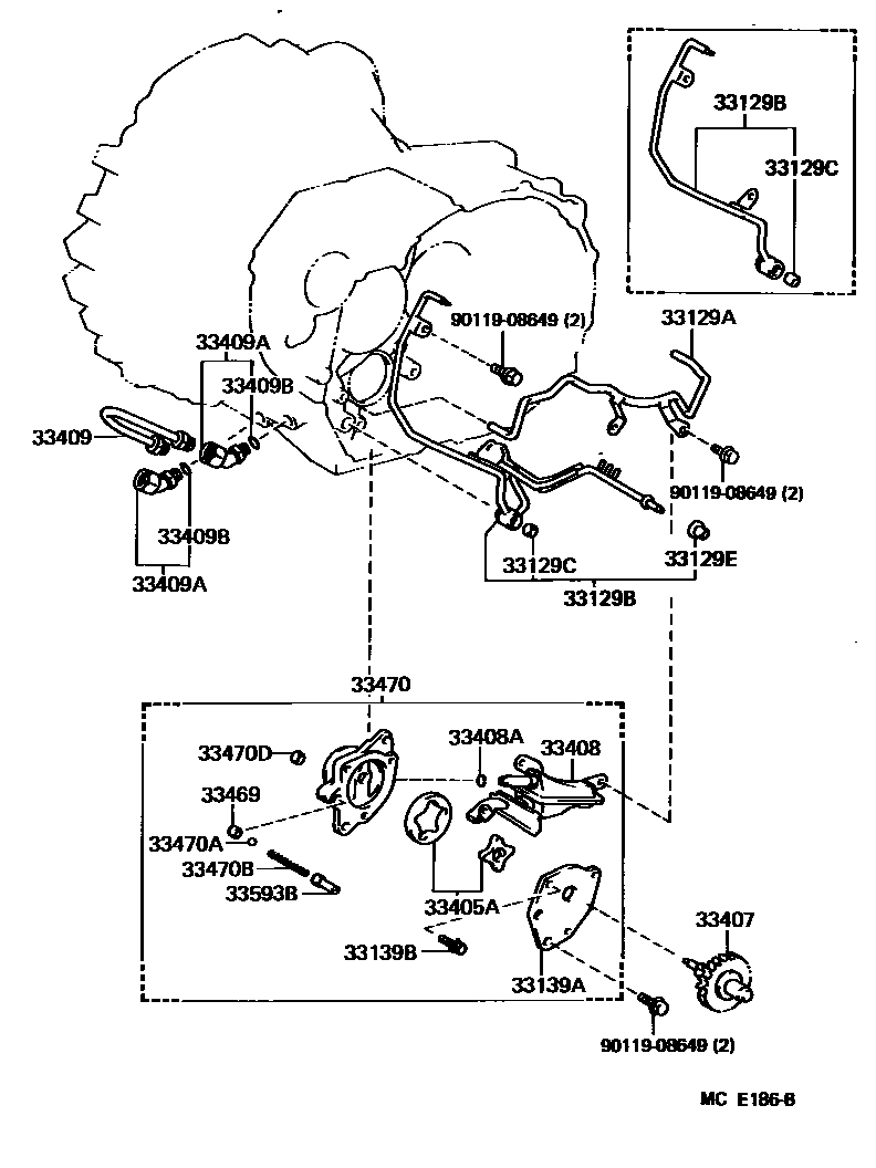 3308 — OIL PUMP, OIL COOLER & PIPE (MTM)