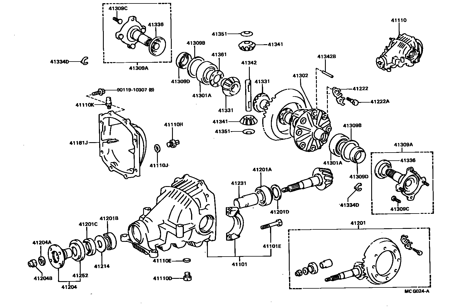 4101 — REAR AXLE HOUSING & DIFFERENTIAL