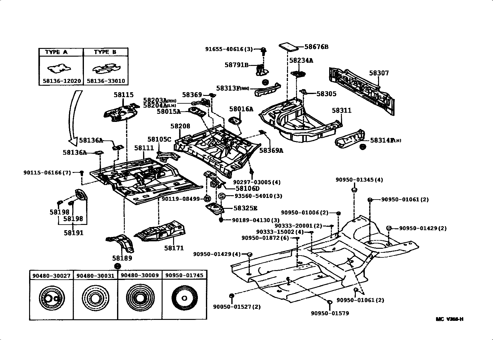 5801 — FLOOR PAN & LOWER BACK PANEL