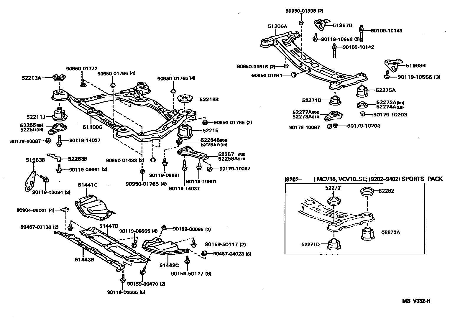 5102 — SUSPENSION CROSSMEMBER & UNDER COVER
