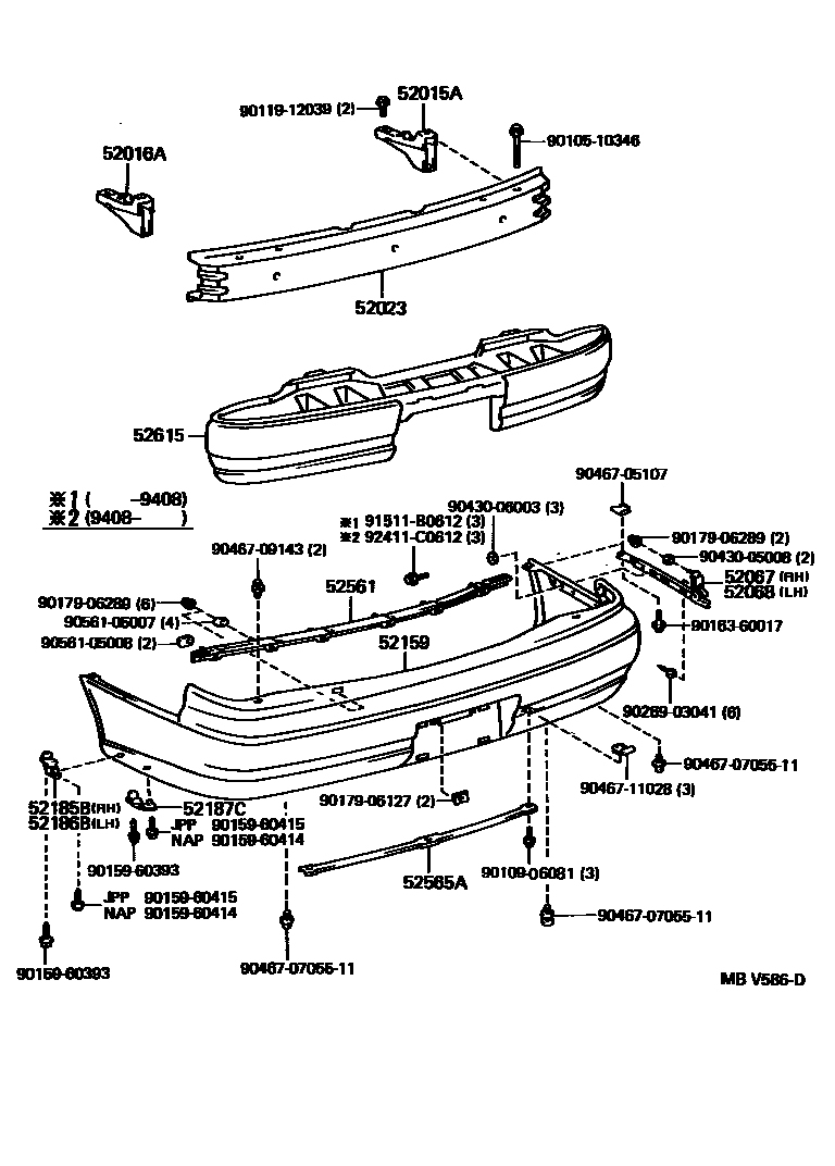 5202 — REAR BUMPER & BUMPER STAY