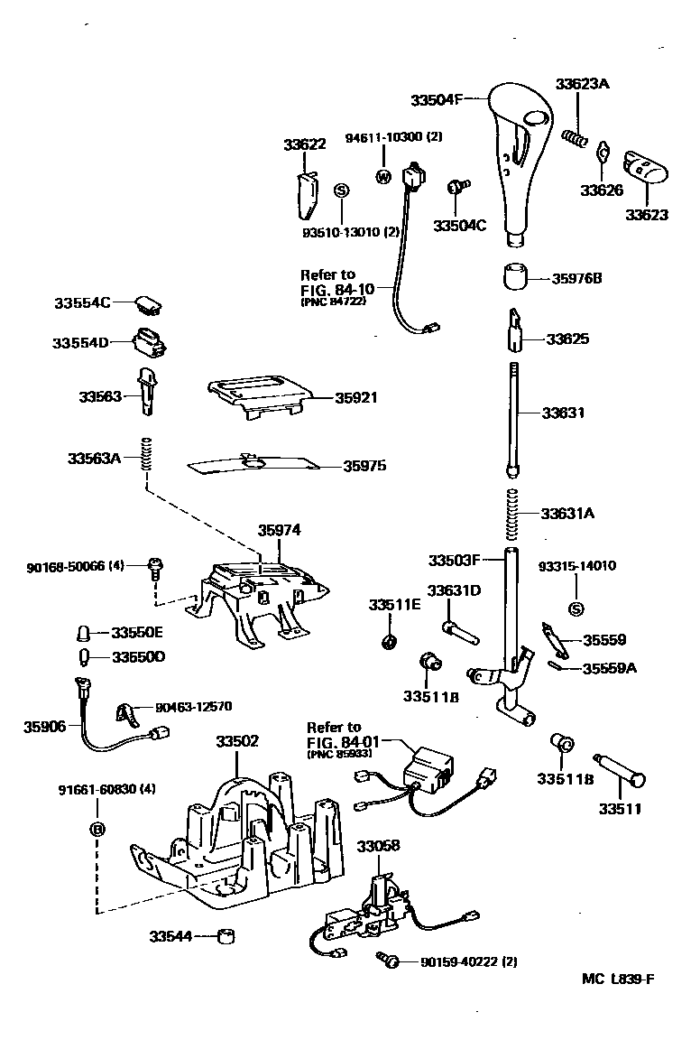 3312 — SHIFT LEVER & RETAINER