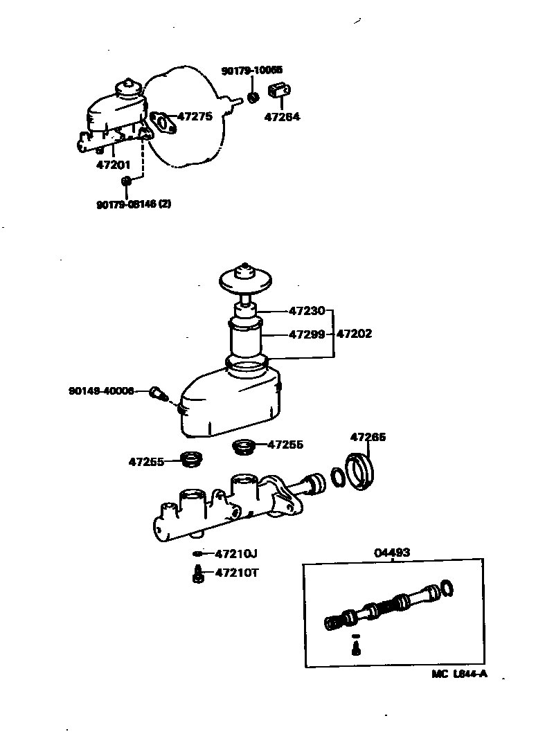 4702 — BRAKE MASTER CYLINDER