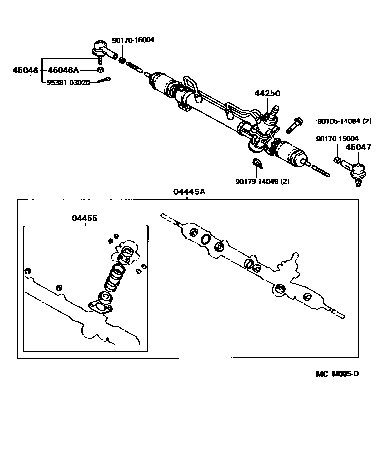 4505 — FRONT STEERING GEAR & LINK