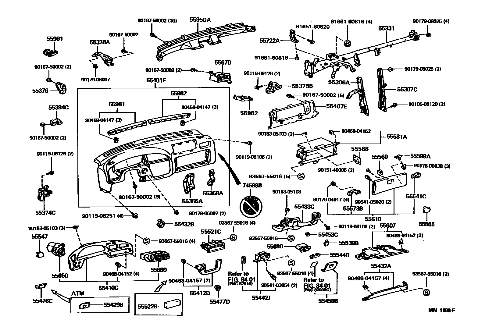 5501 — INSTRUMENT PANEL & GLOVE COMPARTMENT