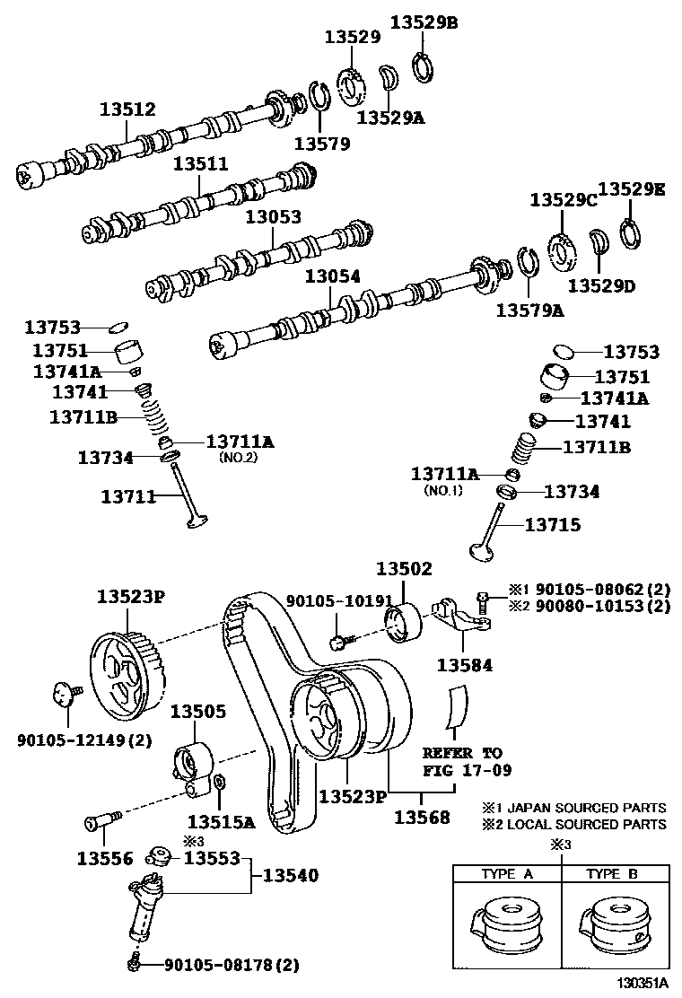 1302 — CAMSHAFT & VALVE