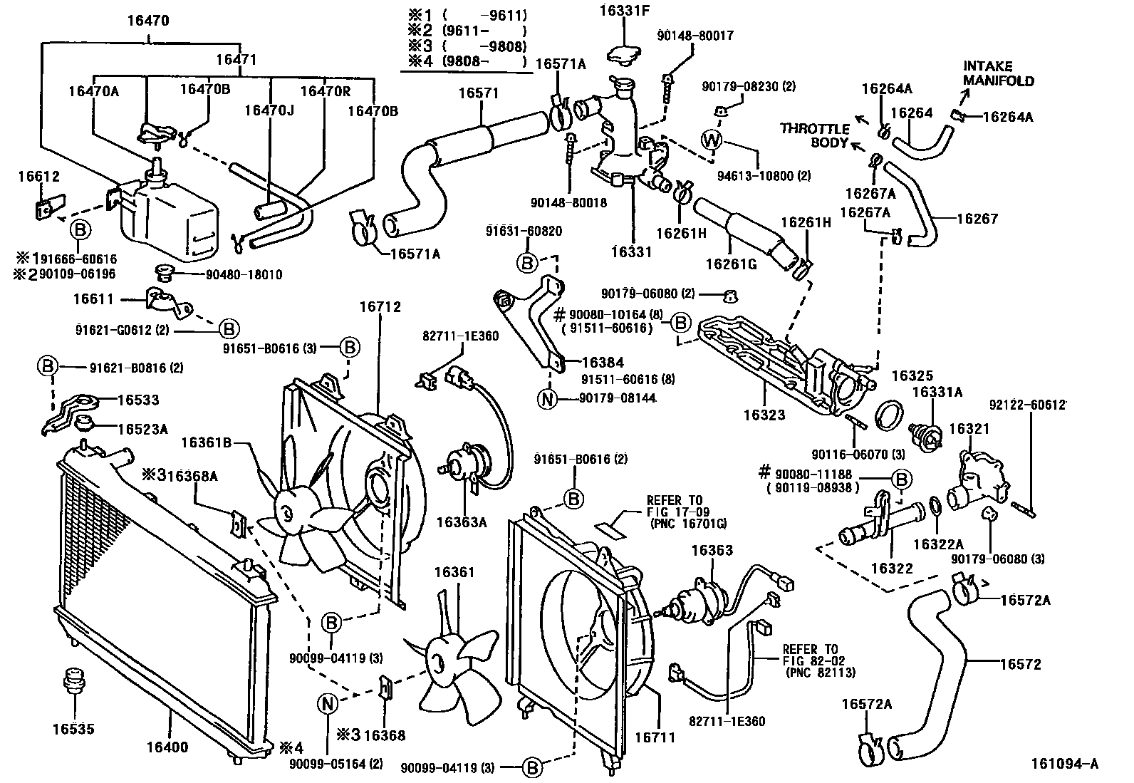 1603 — RADIATOR & WATER OUTLET