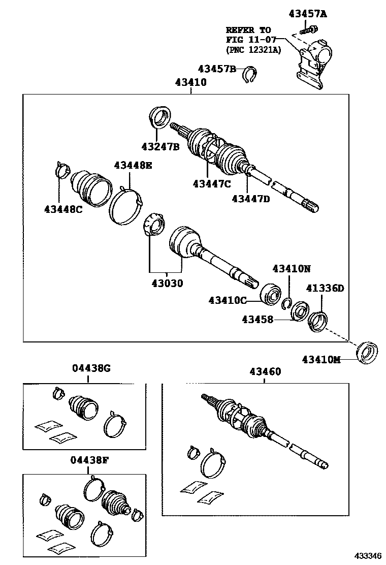 4302 — FRONT DRIVE SHAFT