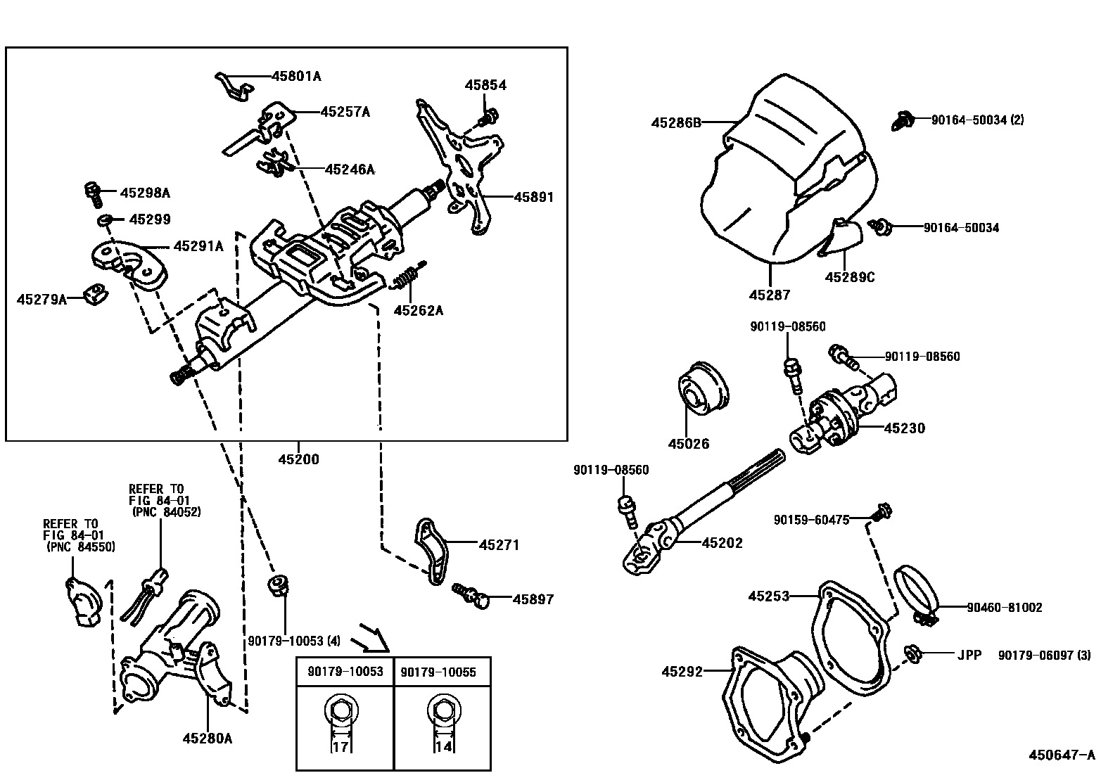 4501 — STEERING COLUMN & SHAFT