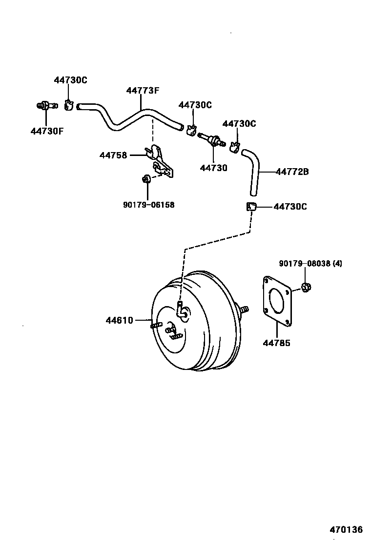 4703 — BRAKE BOOSTER & VACUUM TUBE