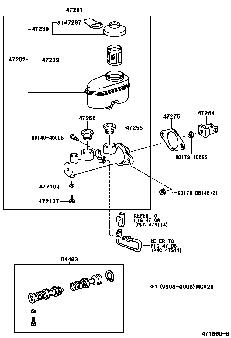 4702 — BRAKE MASTER CYLINDER