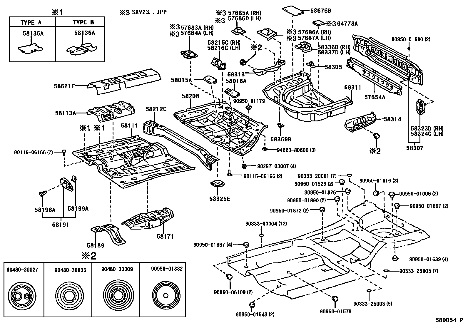 5801 — FLOOR PAN & LOWER BACK PANEL
