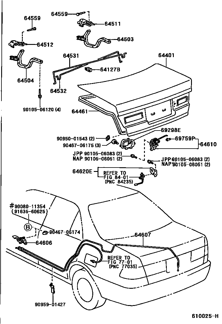 6105 — LUGGAGE COMPARTMENT DOOR & LOCK