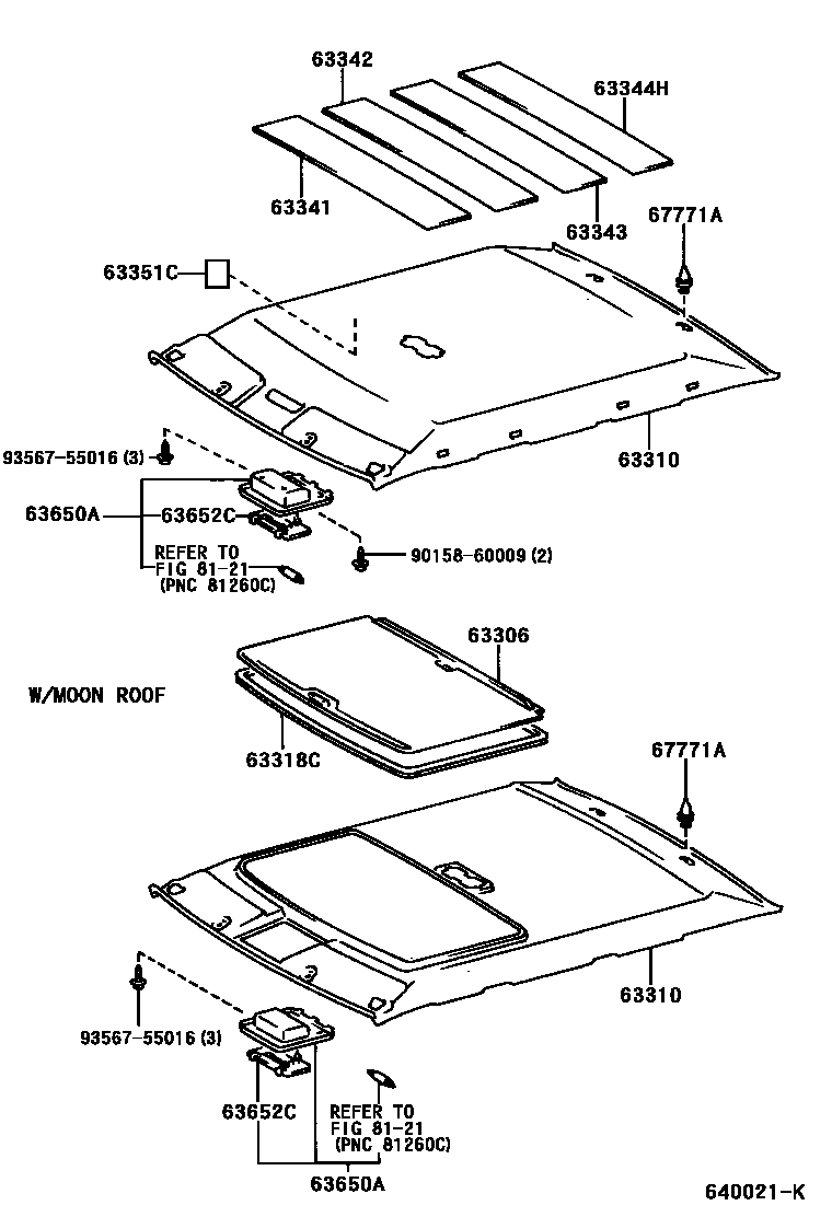 6402 — ROOF HEADLINING & SILENCER PAD
