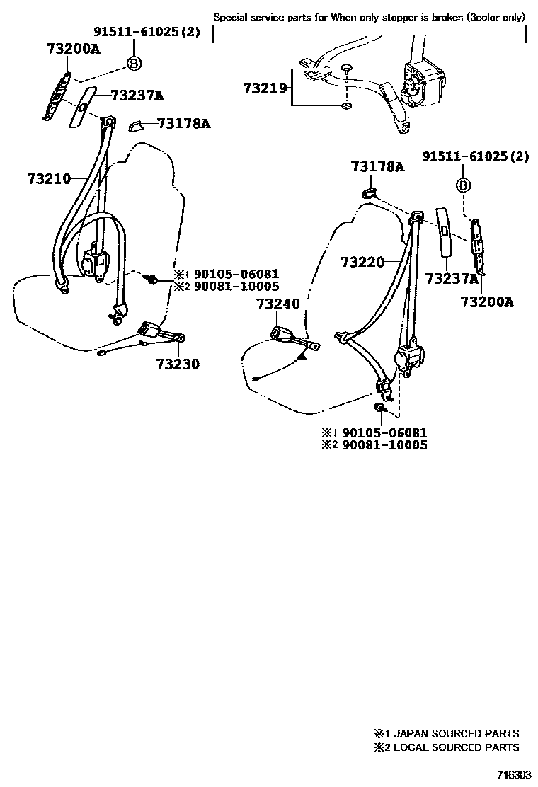 7104 — SEAT BELT & CHILD RESTRAINT SEAT