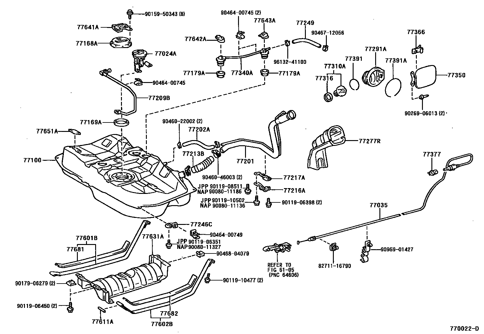 7701 — FUEL TANK & TUBE