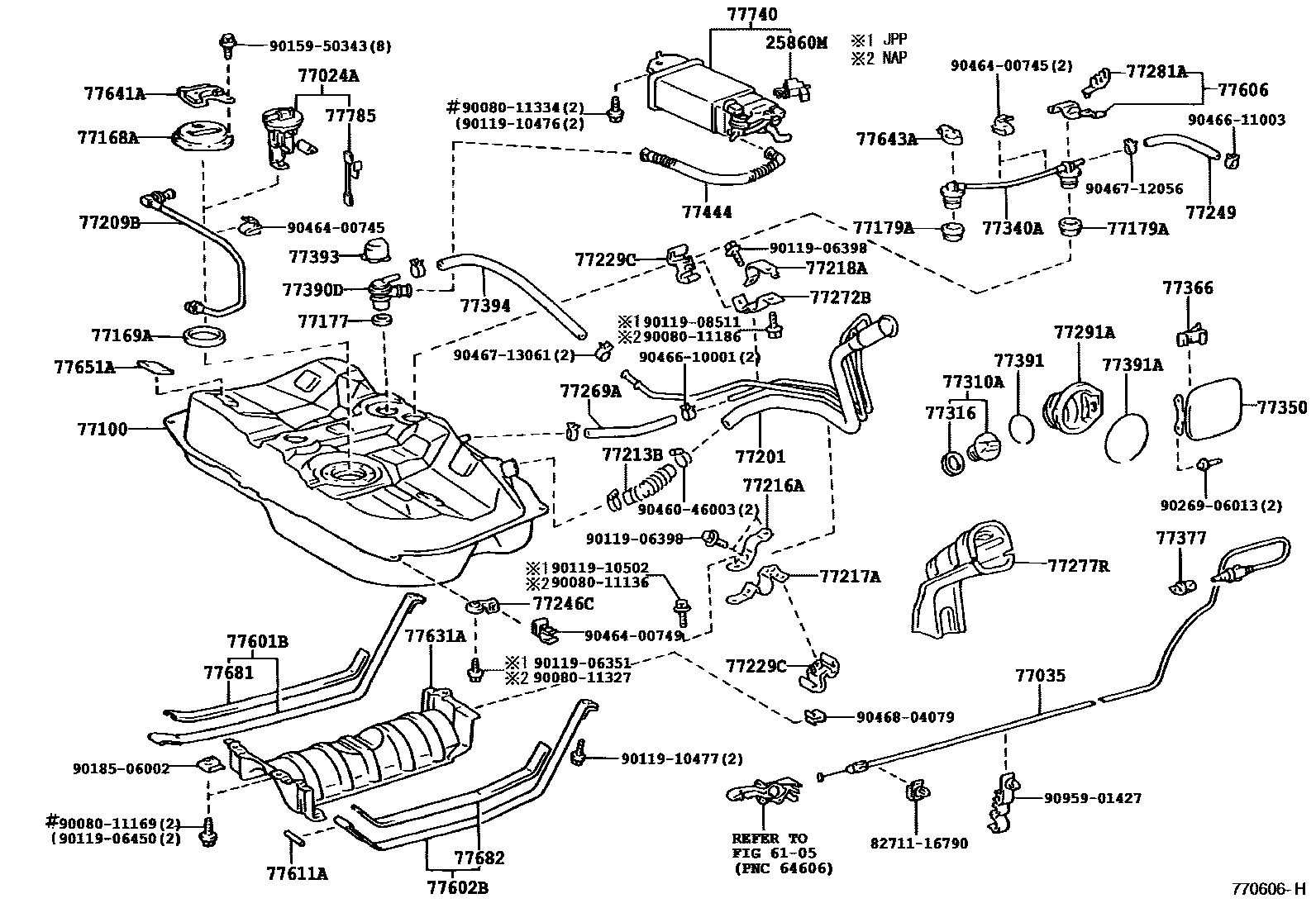 7701 — FUEL TANK & TUBE