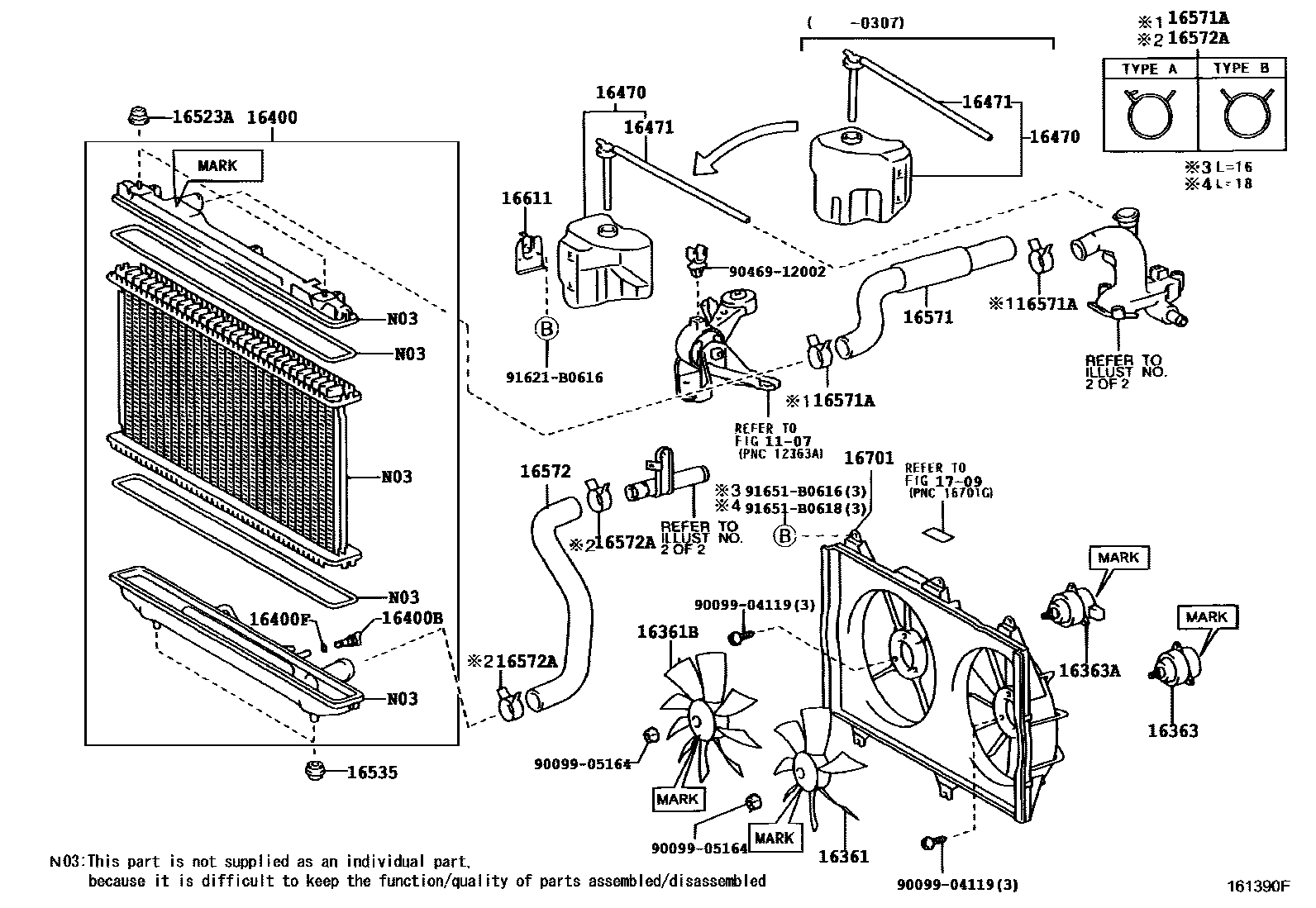 1603 — RADIATOR & WATER OUTLET