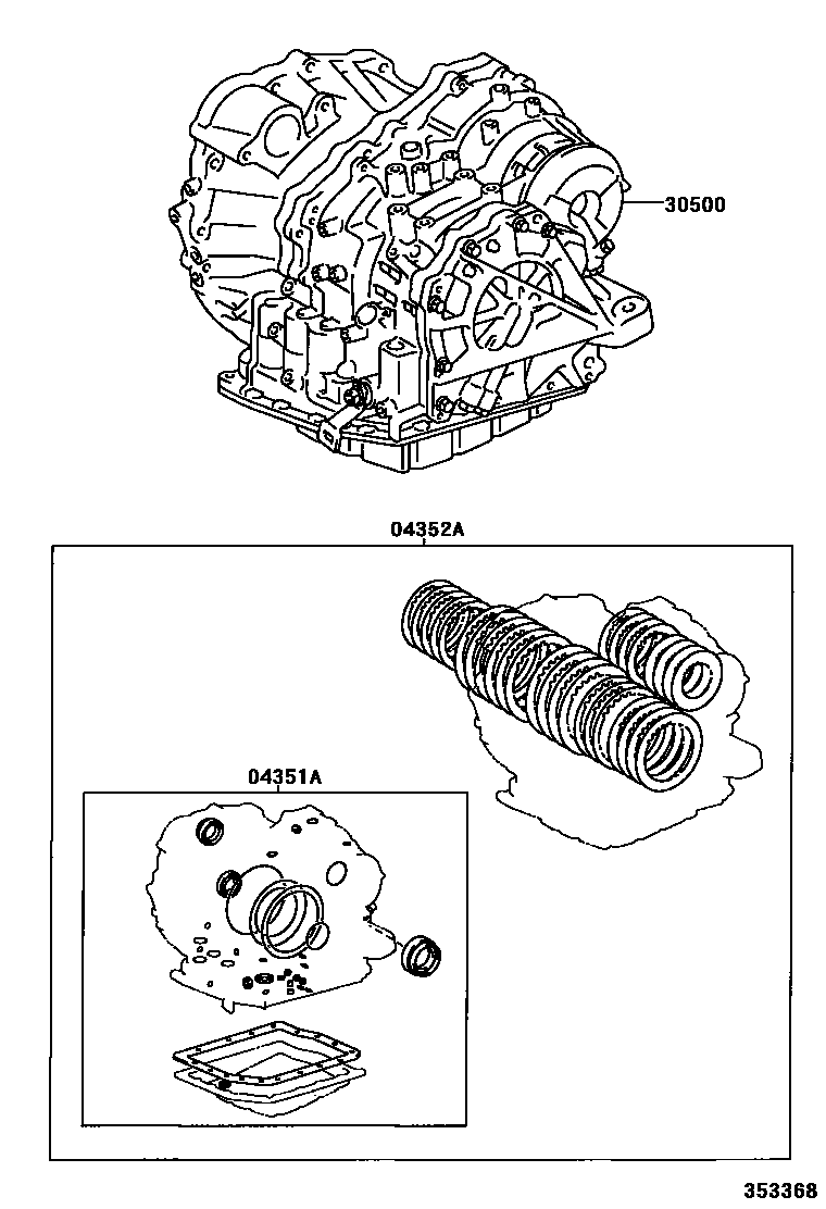 3501 — TRANSAXLE OR TRANSMISSION ASSY & GASKET KIT (ATM)