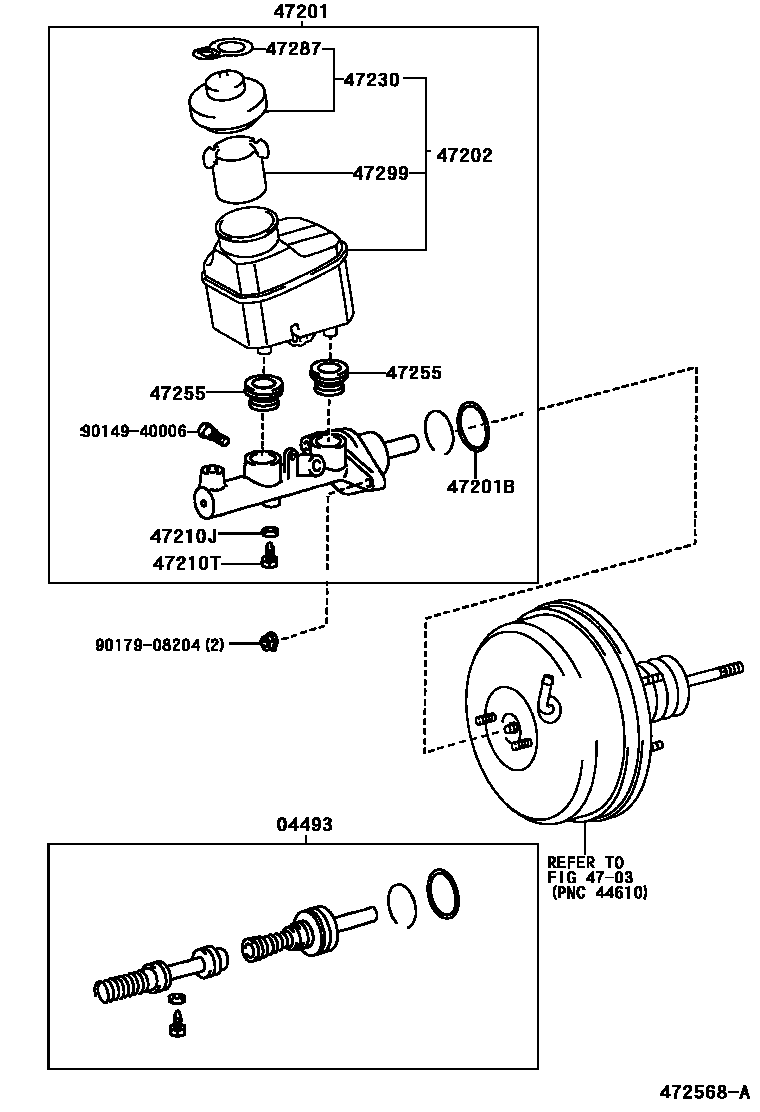 4702 — BRAKE MASTER CYLINDER