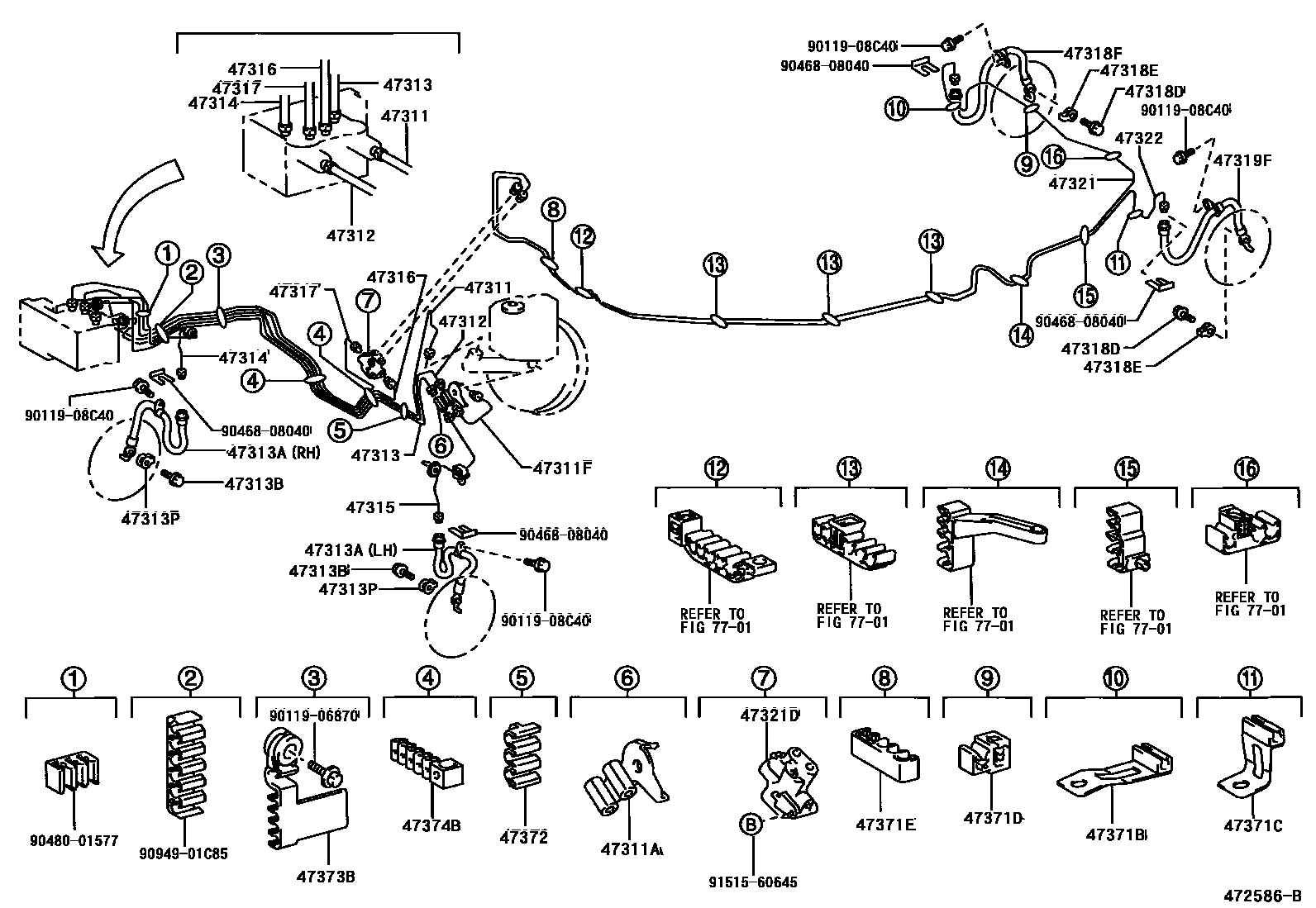 4708 — BRAKE TUBE & CLAMP