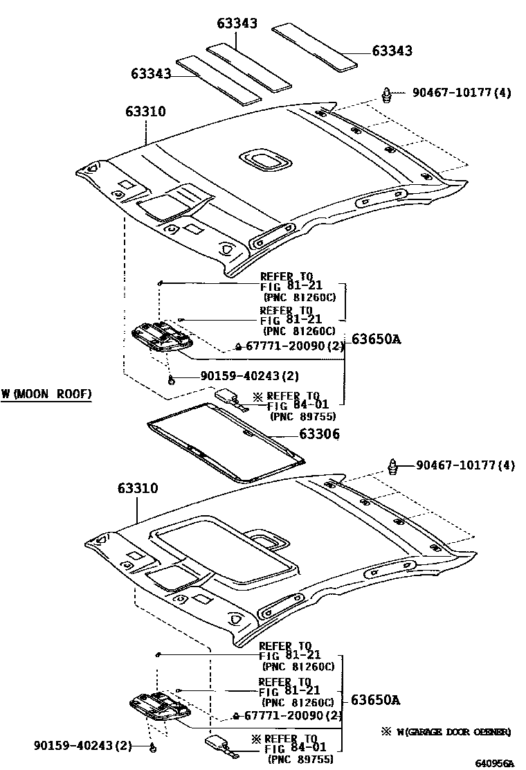 6402 — ROOF HEADLINING & SILENCER PAD