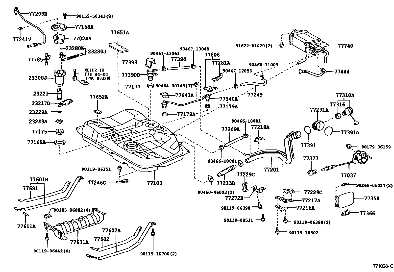 7701 — FUEL TANK & TUBE