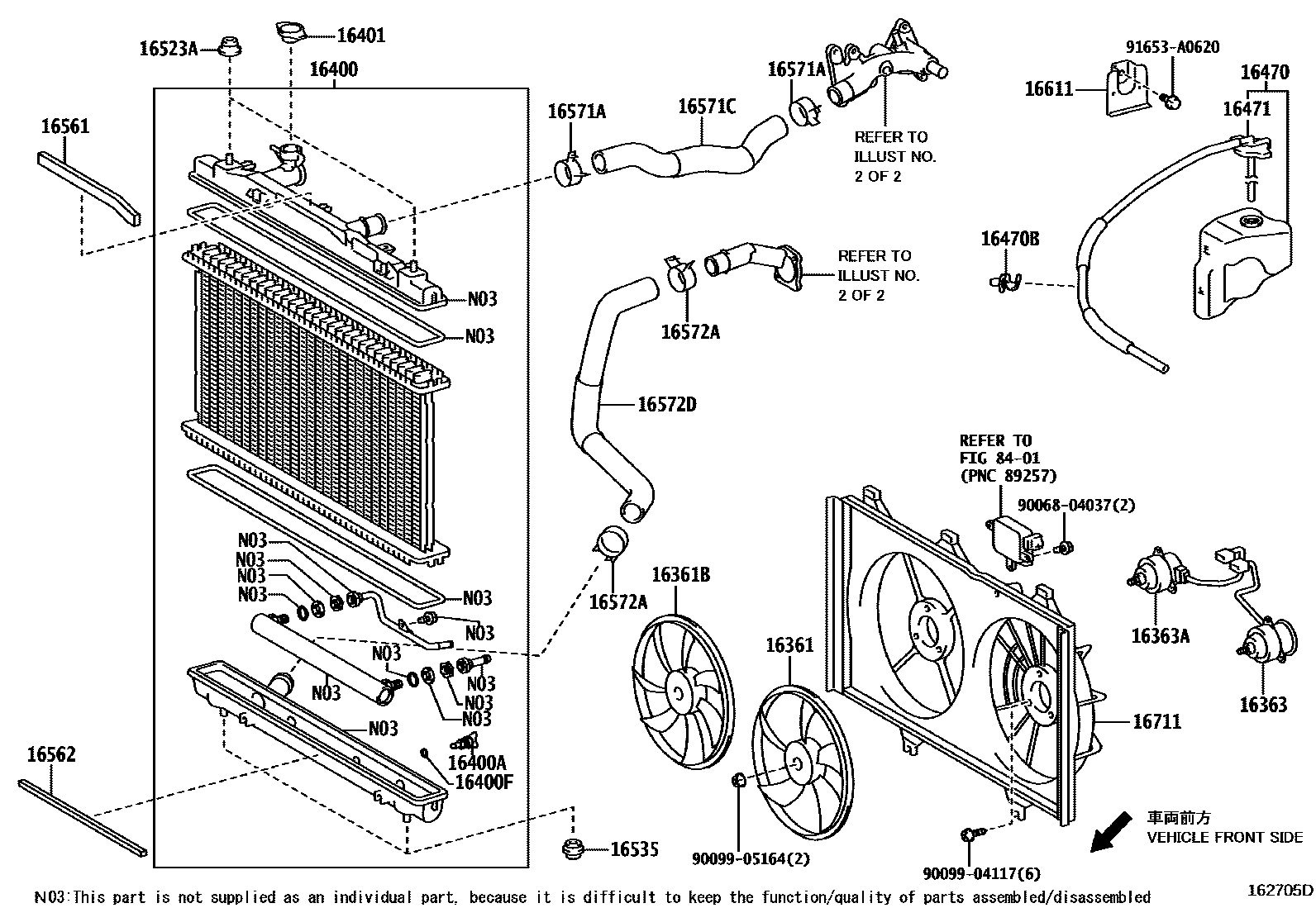 1603 — RADIATOR & WATER OUTLET