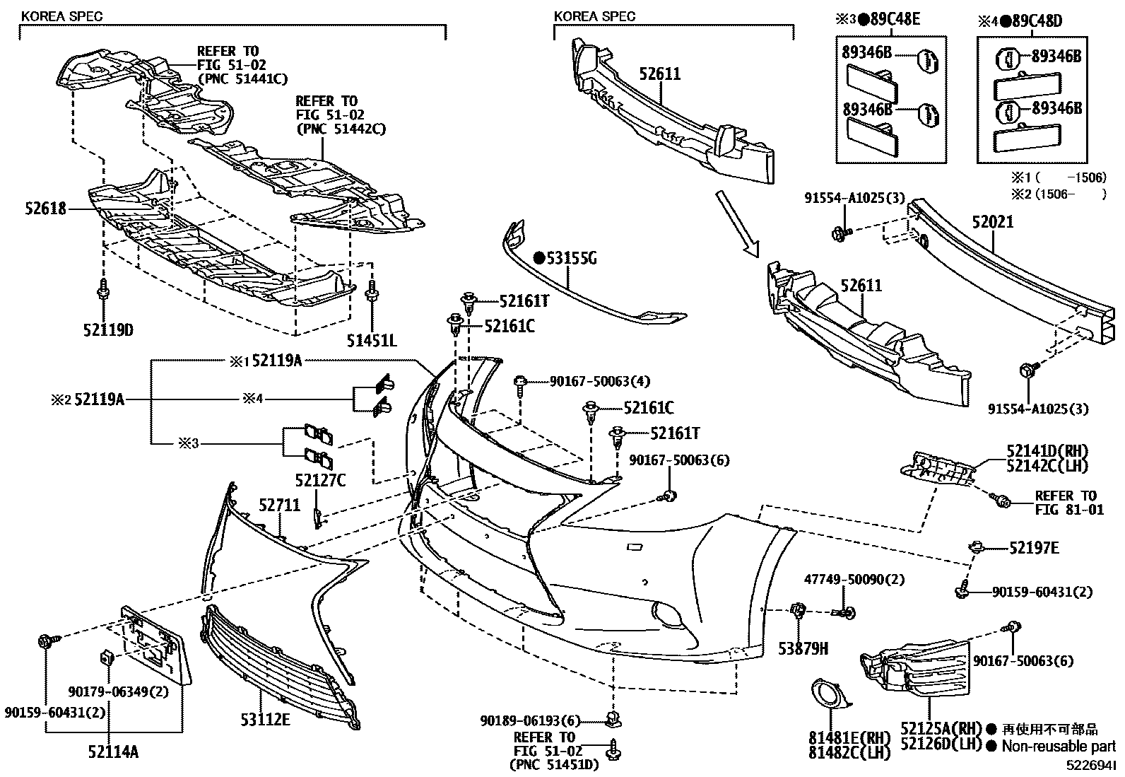 5201 — FRONT BUMPER & BUMPER STAY