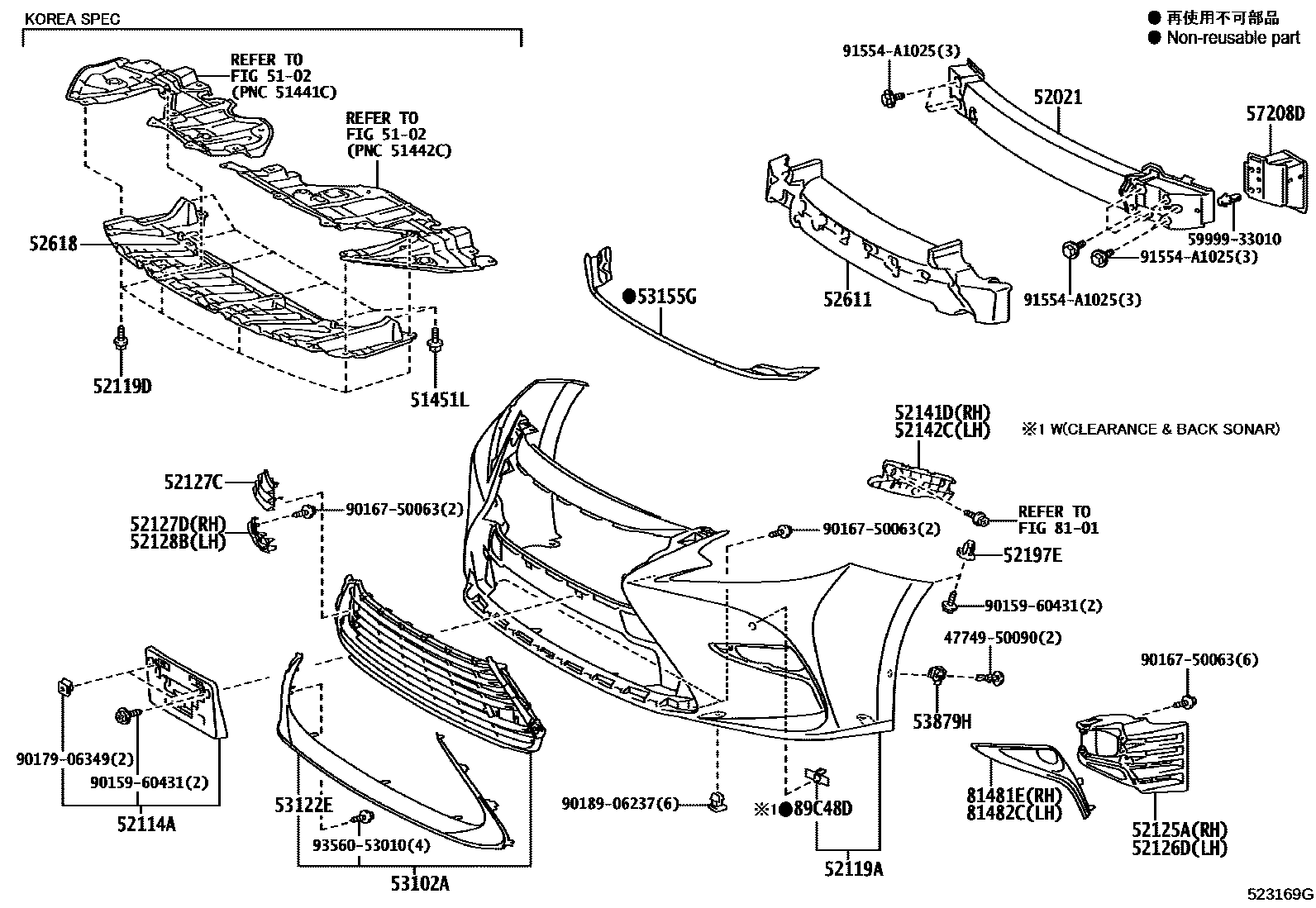 5201 — FRONT BUMPER & BUMPER STAY