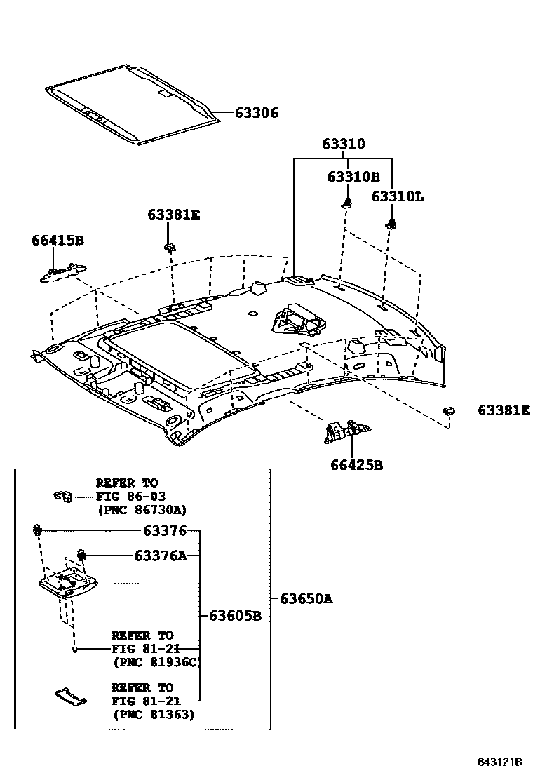 6402 — ROOF HEADLINING & SILENCER PAD