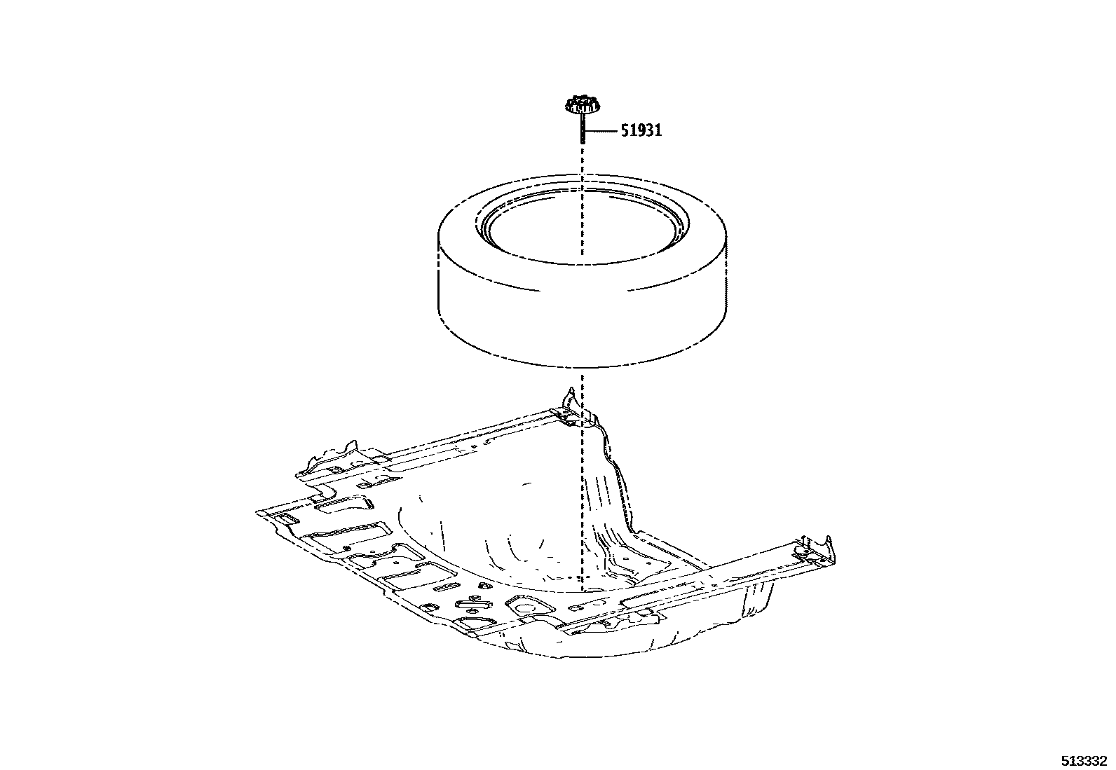 5104 — SPARE WHEEL CARRIER