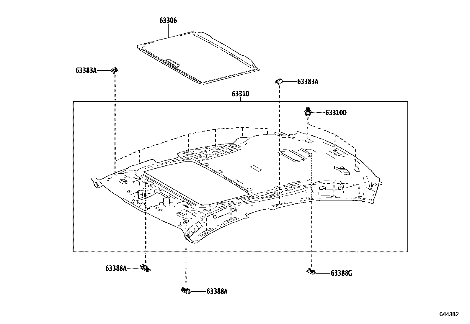 6402 — ROOF HEADLINING & SILENCER PAD