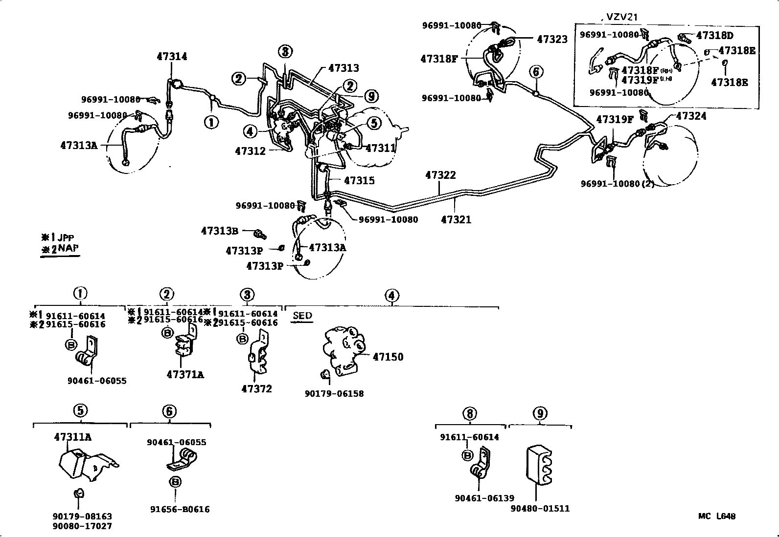 4708 — BRAKE TUBE & CLAMP