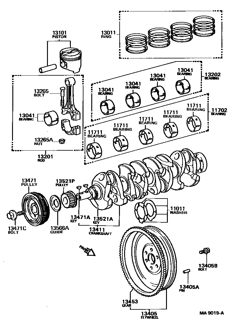 1301 — CRANKSHAFT & PISTON